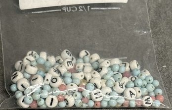 Vintage Letter Beads, Not Plastic
