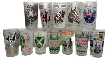 A Classic Kentucky Derby Drinking Glass, 12 Pcs, 5'