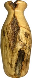 Wood Vase By JW Campbell, Gunnison Colorado 5.5x17