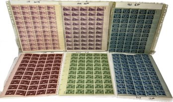 Full Sheet Of 1936 Rhode Island Tercentenary Roger Williams, 1942 Sesquicentennial Of Kentucky Stamps, & More