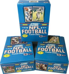 3 BOXES - 1990 Score NFL Football Series 2 Player Cards