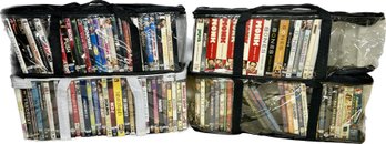 Collection Of DVDs In Carrying Cases 6Wx8Hx21L (4 Total)