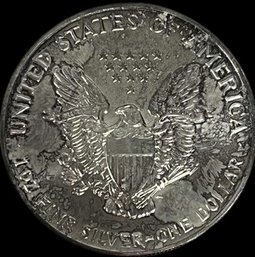 1991 Silver Dollar: One Ounce Of Fine Silver