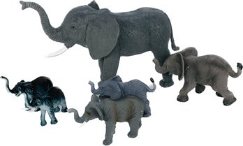 Collection Of Elephants. Made Of Resin.