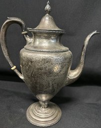 Sterling Silver Teapot 12, Marked Sterling