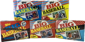 5 BOXES -Topps Big Baseball 1st-3rd Series Cards