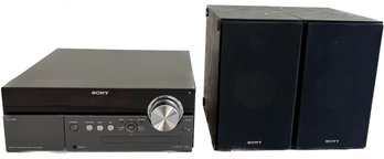 Sony Micro Hi-Fi Component Speaker System, Model No: CMT-MX500i - 5.5Lx8Wx9H