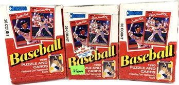 Donruss 1990 Baseball Puzzles And Cards 2 Unsealed Boxes