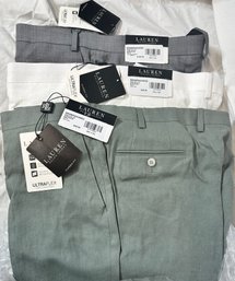 Ralph Lauren Classic-fit Pants, Grey, Olive, White, 40x29