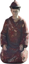 Red Asian Figurine - 8 3/4' Tall