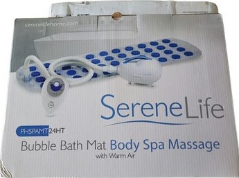 SereneLife Body Spa Massage Bubble Bath Mat. Unopened.
