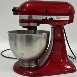 KitchenAid Stand Mixer And Stainless Bowl , Red