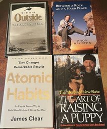 Collection Of Eight Books, Including Atomic Habits By James Clear