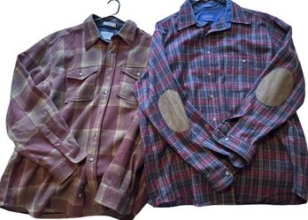 Mens Large Long Sleeve Flannel Button Ups From Pendleton