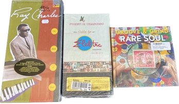 Unopened CD Booklet Collection, Ray Charles, Groove & Grind Rare Soul, The Golden Age Of Elektra