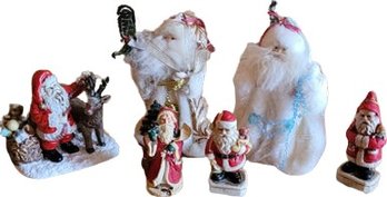 Santa Statues And Porcelain Figurines 2-4