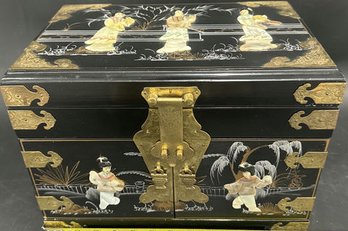 Lacquerware Jewelry Box  (3 Drawers) - 9.5X14'