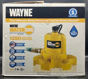 Brand New Wayne Water Bug, Multi-flo Technology, Ultimate Water Removal Tool, 1350 Gallons Per Hour