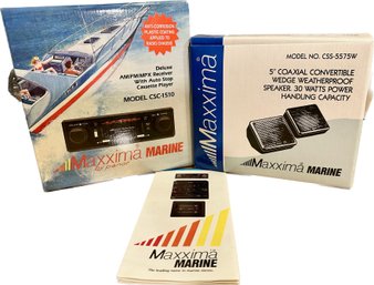 Maxima Marine Division Sea Breeze Stereo System Model CSC-1510