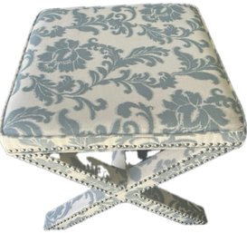 Fabric Cushion Stool 21 X 21 X 18