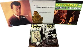 Classic Vinyl Collection Including Ray Charles, Buddy Holly, Al Grey, And Bing Crosby