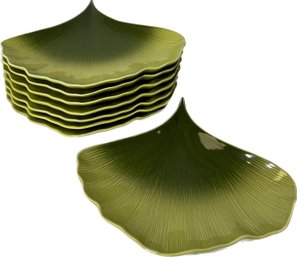 Crate And Barrel Leaf Plate (8 Total)