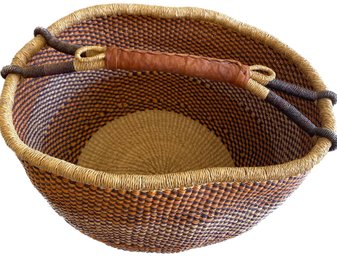 Classic Round Rattan Basket/storage Basket - 16x10