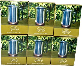 Unopened Tea Haven Stainless Steel Tea Mug (6 Total)