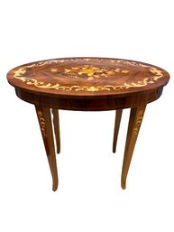 Sorrento Specialties Music Box Table With Visible Scratches On Top, Working- 22x15x20