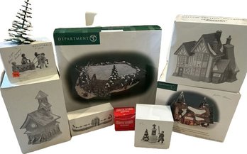 New-in-Box Buildings, Winter And People Scenes Decor