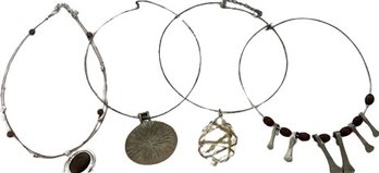 Four Choker Style Necklaces