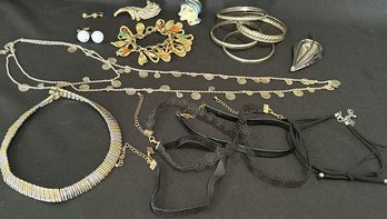 Necklaces, Bangle Bracelets, Pins
