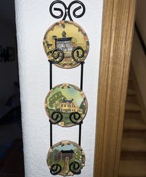 Hanging Mini Plate Decor, (Three Plates)