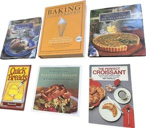 Six Cookbooks Including Baking Illustrated, Breads, Croissants, Muffins & More!