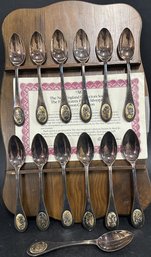 NE First Edition Reed & Barton Silverplate Spoons Collection With Certification