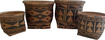 4 African Baskets