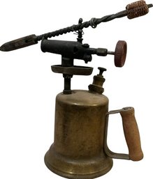 Vintage Brass Blow Torch- 11.5in Tall