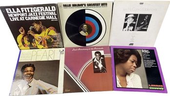 Vinyl Records (6) Includes Ella Fitzgerald, Louis Armstrong, Billie Holiday And More!