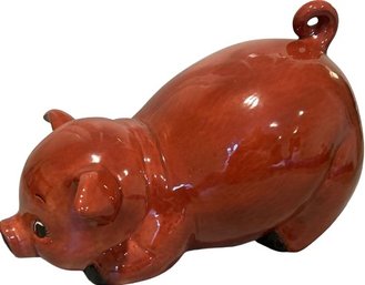 Playful Red Pig Decor - 12' Length
