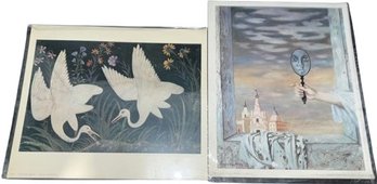 Roger Chapelain Midy L'ange, 1971 And Miniature Indoue Deux Oiseaux Art Print