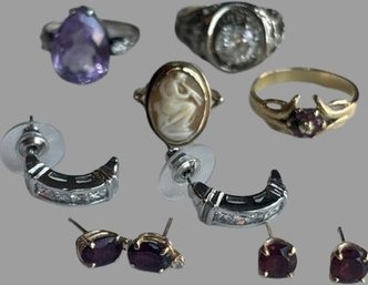 Costume Jewelry-Rings And Earrings