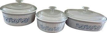 Corning Ware Classics 3 Pcs Casserole Set