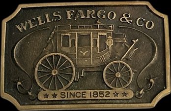 Wells Fargo & Co Belt Buckle - 3x2