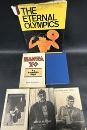 6 Book Lot, Alcoholics Anonymous, Hanta Yo, The Eternal Olympics, And Speaking Of The Girls