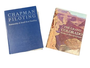 2 Hardcover Books: Chapman Piloting, Seamanship, Small Boat Handling, The Grand Colorado And Many More