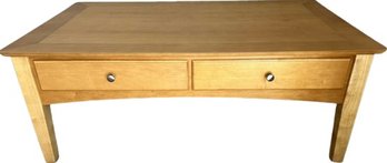 Two Drawer Coffee Table - 47Lx28Wx18.5H