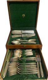 Silver Plated Community Silverware- 35 Pieces