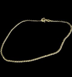 14 Karat Gold Bracelet, Made In Italy. 1.79 G.