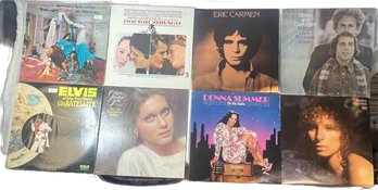 Classic Vinyl Records, Elvis, Eric Carmen, Donna Summer And Many More - 12.5x12.5