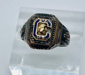 Antique High School Ring. See Photos For Markings. 3.59 G